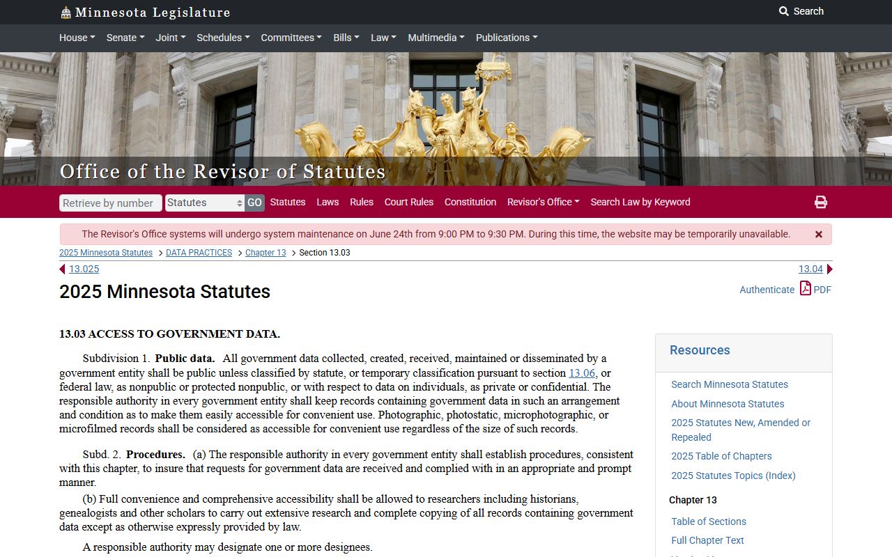 Itasca County court records Minnesota Government Data Practices Act